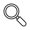 Search engine, search, magnifier, engine fully editable vector icons Royalty Free Stock Photo