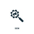 Search Engine Marketing (Sem) icon. Creative element design from content icons collection. Pixel perfect Search Engine Marketing ( Royalty Free Stock Photo