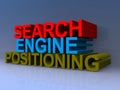 Search engine positioning illustration Royalty Free Stock Photo