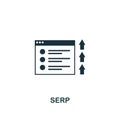 Search Engine Results Page (Serp) icon. Creative element design from content icons collection. Pixel perfect Search Engine Results Royalty Free Stock Photo