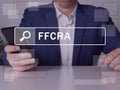 Search Families First Coronavirus Response Act FFCRA button. Modern Bookkeeping clerk use cell technologies. FFCRA leave provides