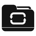Search filter folder icon simple vector. Peruse attach Royalty Free Stock Photo