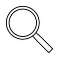 Search find lupa icon or logo illustration