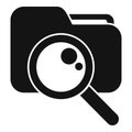 Search folder button icon simple vector. Digital electronic Royalty Free Stock Photo