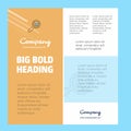 Search goods online Business Company Poster Template. with place for text and images. vector background
