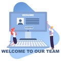 Search and hire a new employee Royalty Free Stock Photo