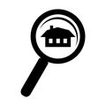Search home simple icon Royalty Free Stock Photo