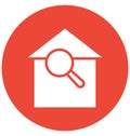 Search house, Find, Isolated Vector Icon which can be easily edit or modified.