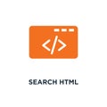 search html icon. internet search concept symbol design, search