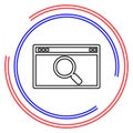 Search html vector icon