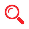 Search icon button symbol vector. Magnifying glass symbol. Look pictogram