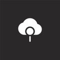 search icon. Filled search icon for website design and mobile, app development. search icon from filled online learning collection