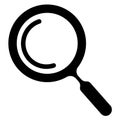 Search icon isolated on white background. Trendy search icon in flat style. Magnifying glass icon for app, ui, logo and web site Royalty Free Stock Photo