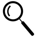 Search icon isolated on white background. Trendy search icon in flat style. Magnifying glass icon for app, ui, logo and web site Royalty Free Stock Photo