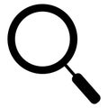 Search icon isolated on white background. Trendy search icon in flat style. Magnifying glass icon for app, ui, logo and web site Royalty Free Stock Photo