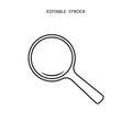 Search icon. Magnify glass. Research, find icon vector. Lens, look magnifier, loupe sign. Search symbol illustration Royalty Free Stock Photo