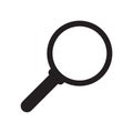 Search icon. Magnifying glass icon, vector magnifier or loupe sign. Royalty Free Stock Photo