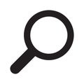 Search icon. Magnifying glass icon, vector magnifier or loupe sign.