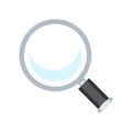 Search icon. Magnifying glass icon, vector loupe or loupe sign. Illustration