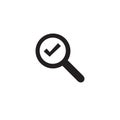 Search flat icon vector illustration