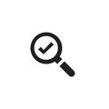 Search flat icon vector illustration Royalty Free Stock Photo
