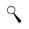 Search icon vector. Found find concept. Magnifying glass Sign isolated on white background. Flat design style for web Royalty Free Stock Photo