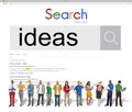 Search Ideas Creative Technology Connection Concept Royalty Free Stock Photo