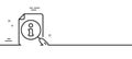 Search info line icon. User manual sign. Minimal line pattern banner. Vector
