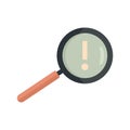 Search innovation icon flat isolated vector