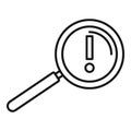 Search innovation icon, outline style