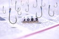 Search for jobs concept or increase unemployment rate through global economy