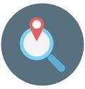 Search Location Illustration Color Vector Isolated Icon easy editable and special use for Leisure,Travel and Tour