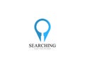 Search logo and symbol template vectors