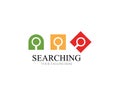 Search logo and symbol template vectors