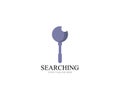 Search logo and symbol template vectors