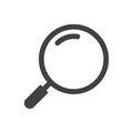 Search loop icon flat style vector illustration