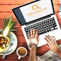 Search Magnifying Exploration Finding Browse Concept Royalty Free Stock Photo