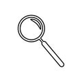 Search magnifying glass vector icon Royalty Free Stock Photo