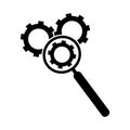 Search magnifying glass vector icon Royalty Free Stock Photo