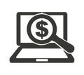 search money online isolated icon design