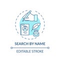 Search by name concept icon