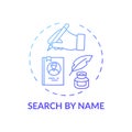 Search by name concept icon