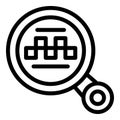 Search online taxi icon outline vector. Parking app