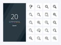 20 Search Outline icon for presentation