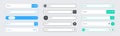 Search panel. Internet search bar web icons. Simple browser and web site user interface elements. Vector navigation bar Royalty Free Stock Photo