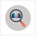 SEARCH PEOPLE FLAT ICON Flat Icon Vector