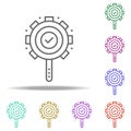 search process line icon. Elements of SEO & WEB OPTIMIZATION in multi color style icons. Simple icon for websites, web design, Royalty Free Stock Photo