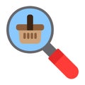 Search Product icon in flat style for any projects