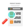 Search Product Website Design Flat