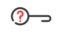 Search Question Mark Ã¢â¬\' Inquiry, Discovery, Problem Solving Icon, vector design Generative AI Royalty Free Stock Photo